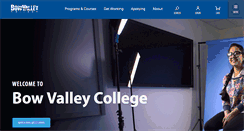Desktop Screenshot of bowvalleycollege.ca